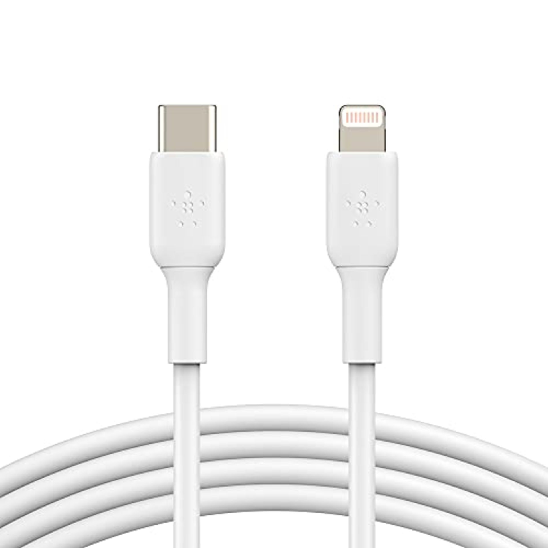 Belkin USB-C to Lightning Cable (iPhone Fast Charging Cable for iPhone 14, 13, 12 or e