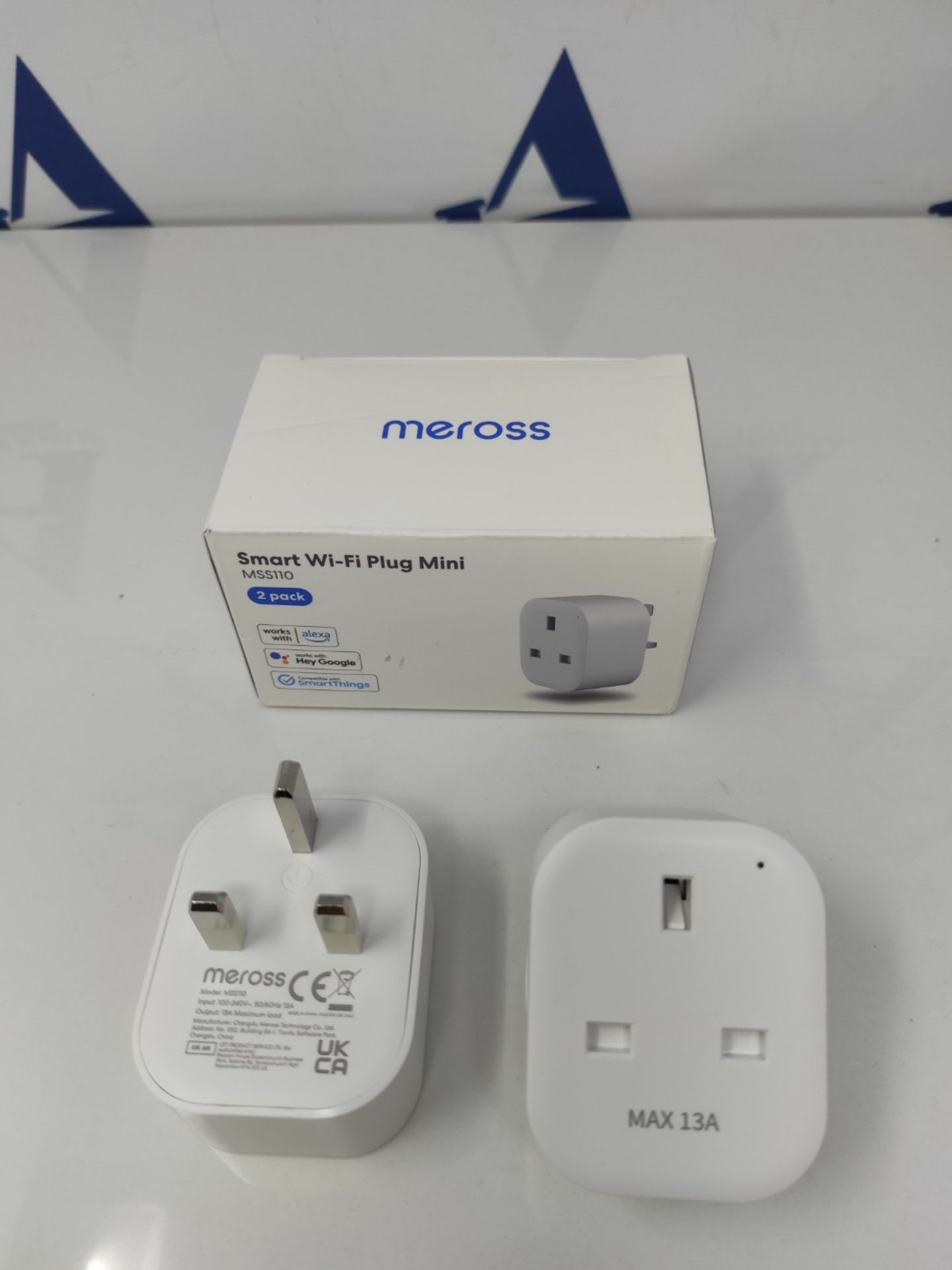 Meross MSS110 Smart Plug Mini - 13A WiFi Plugs Works with Alexa, Google Home, Compatib - Image 2 of 2