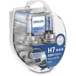 Philips WhiteVision ultra H7 car headlight bulb, 4.200K, set of 2