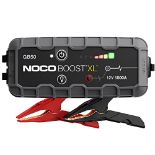 RRP £159.00 NOCO Boost XL GB50 1500A 12V UltraSafe Portable Lithium Car Jump Starter, Heavy-Duty B