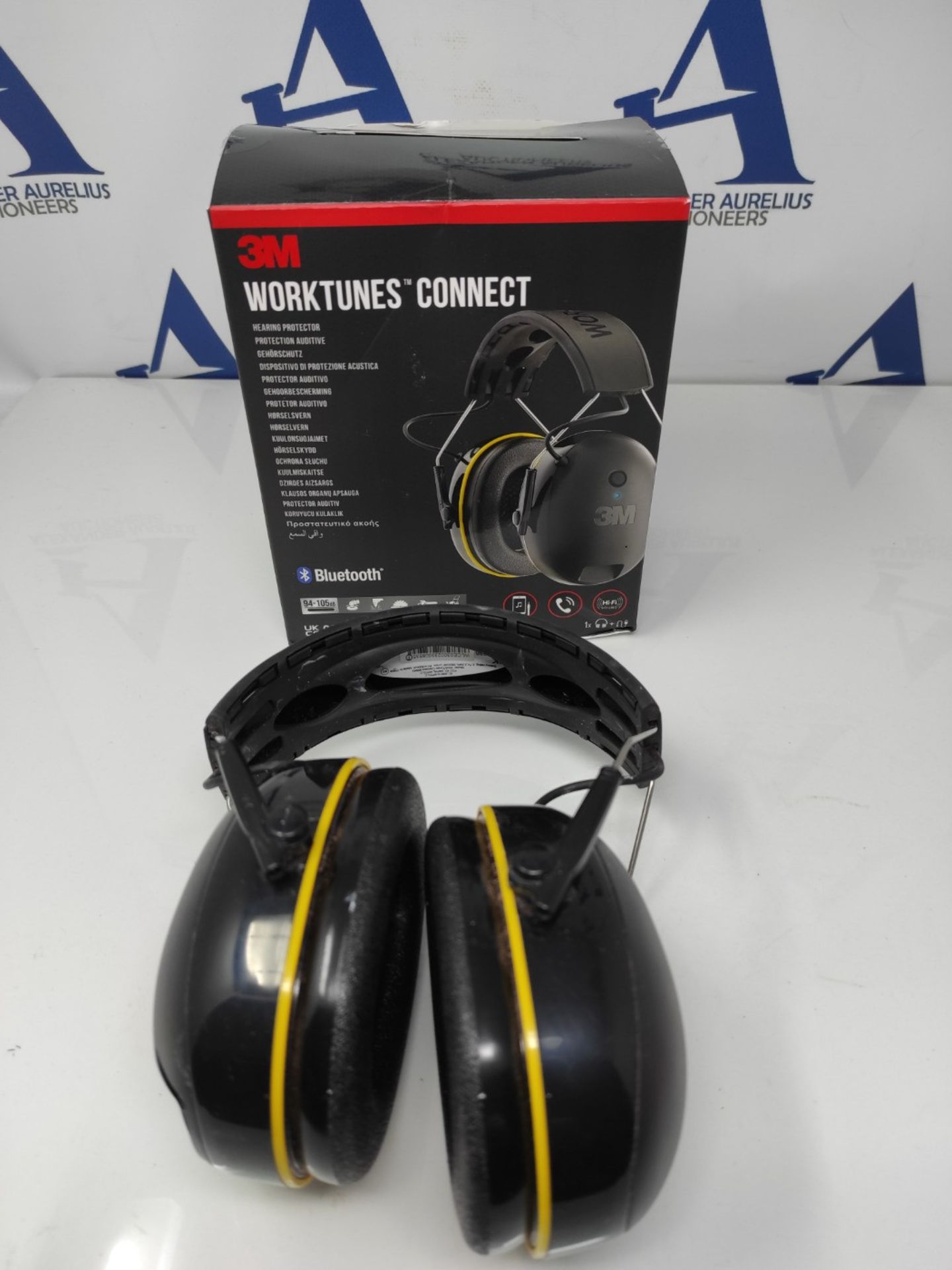 RRP £77.00 3M WorkTunes Connect, Bluetooth Ear Defenders Wireless, 90543EC1, Hearing Protector Ea - Image 2 of 3