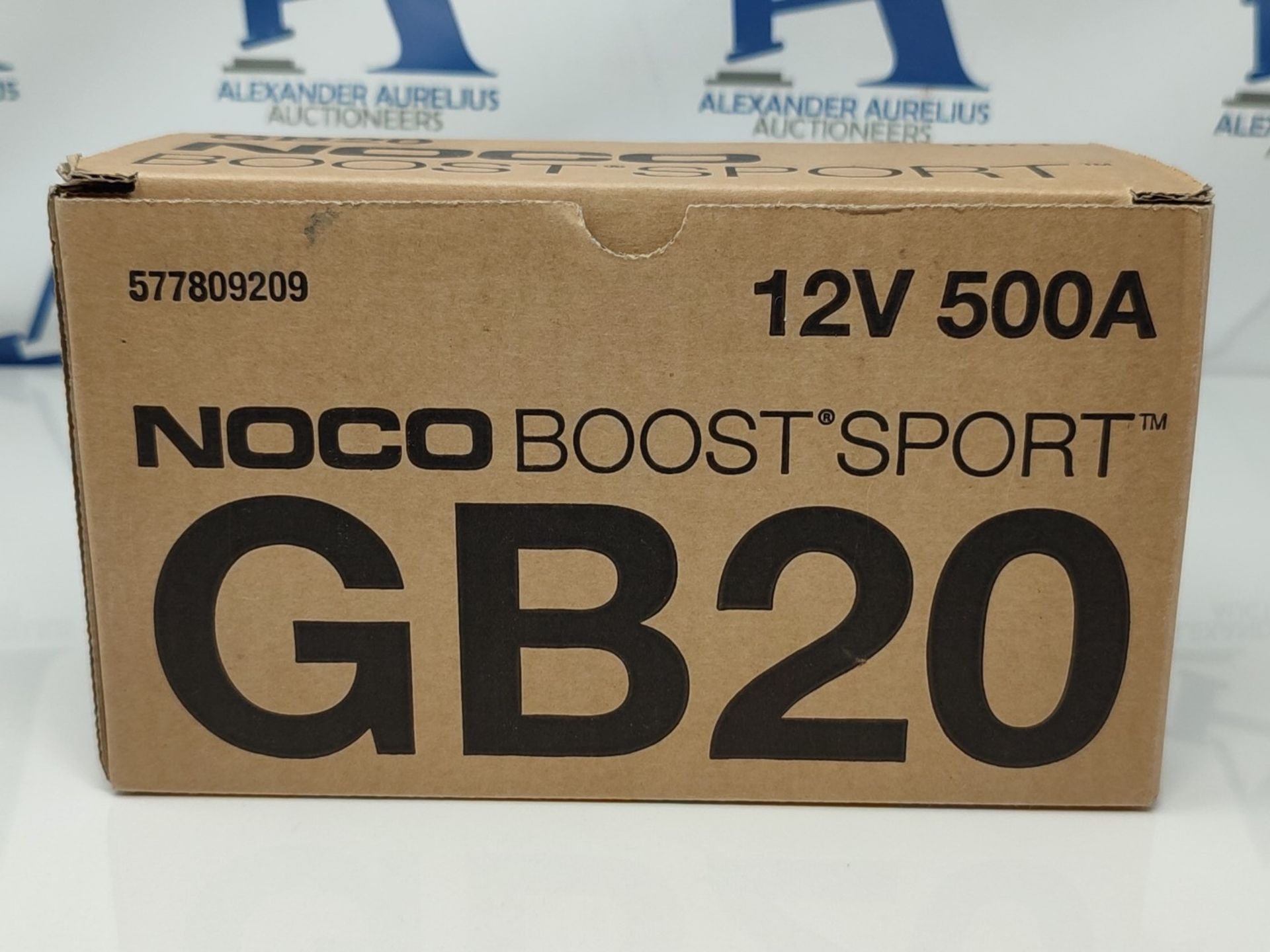 RRP £89.00 NOCO Boost Sport GB20 500A UltraSafe Car Jump Starter, Jump Starter Power Pack, 12V Ba - Image 2 of 3
