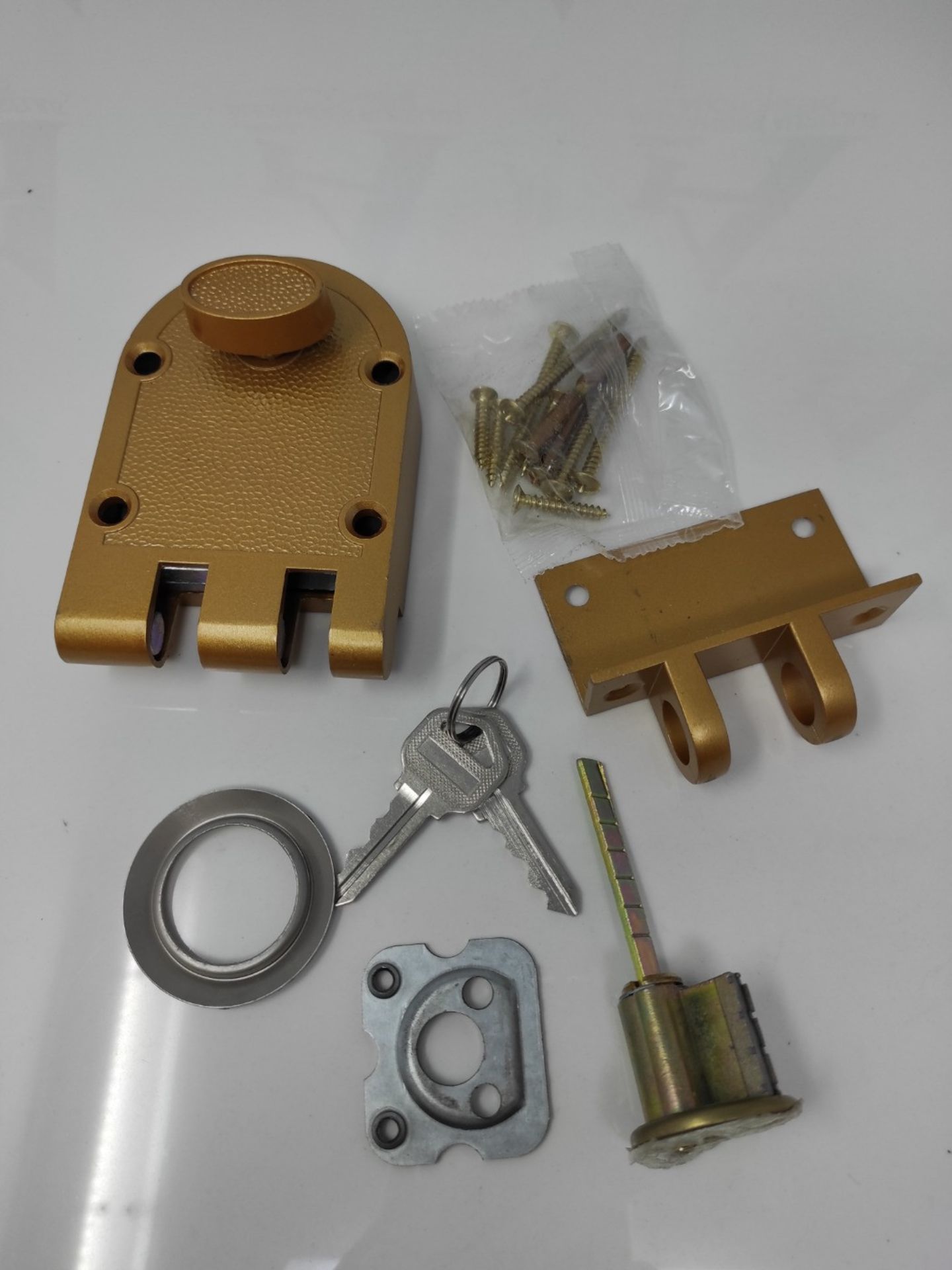 BRASS PAINTED SGL CYLINDER DEADLOCK JIMMY-PRO [Misc.] [Misc.] [Misc.] [Misc.] - Image 2 of 2