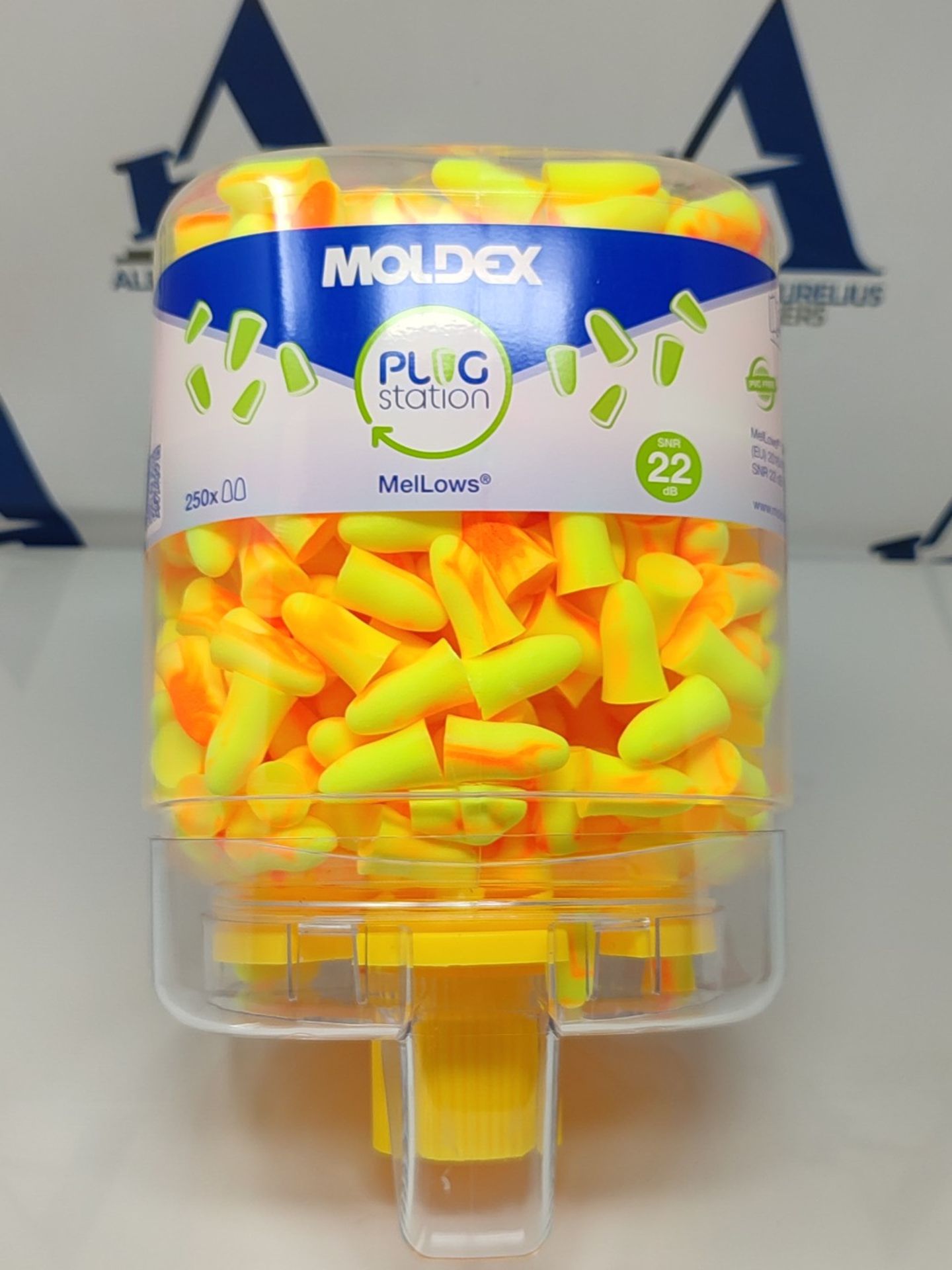 Moldex 762501 Mellows Earplugs Station, Pack of 250,Orange,14.5 x 14.5 x 23 centimetre - Image 2 of 2