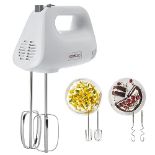Kenwood Hand Mixer,Electric Whisk, 5 Speeds, Stainless Steel Kneaders and Beaters for