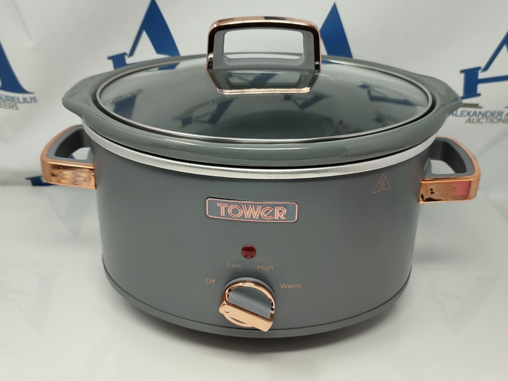 Tower T16042GRY Cavaletto 3.5 Litre Slow Cooker with 3 Heat Settings, Removable Pot an - Image 3 of 3