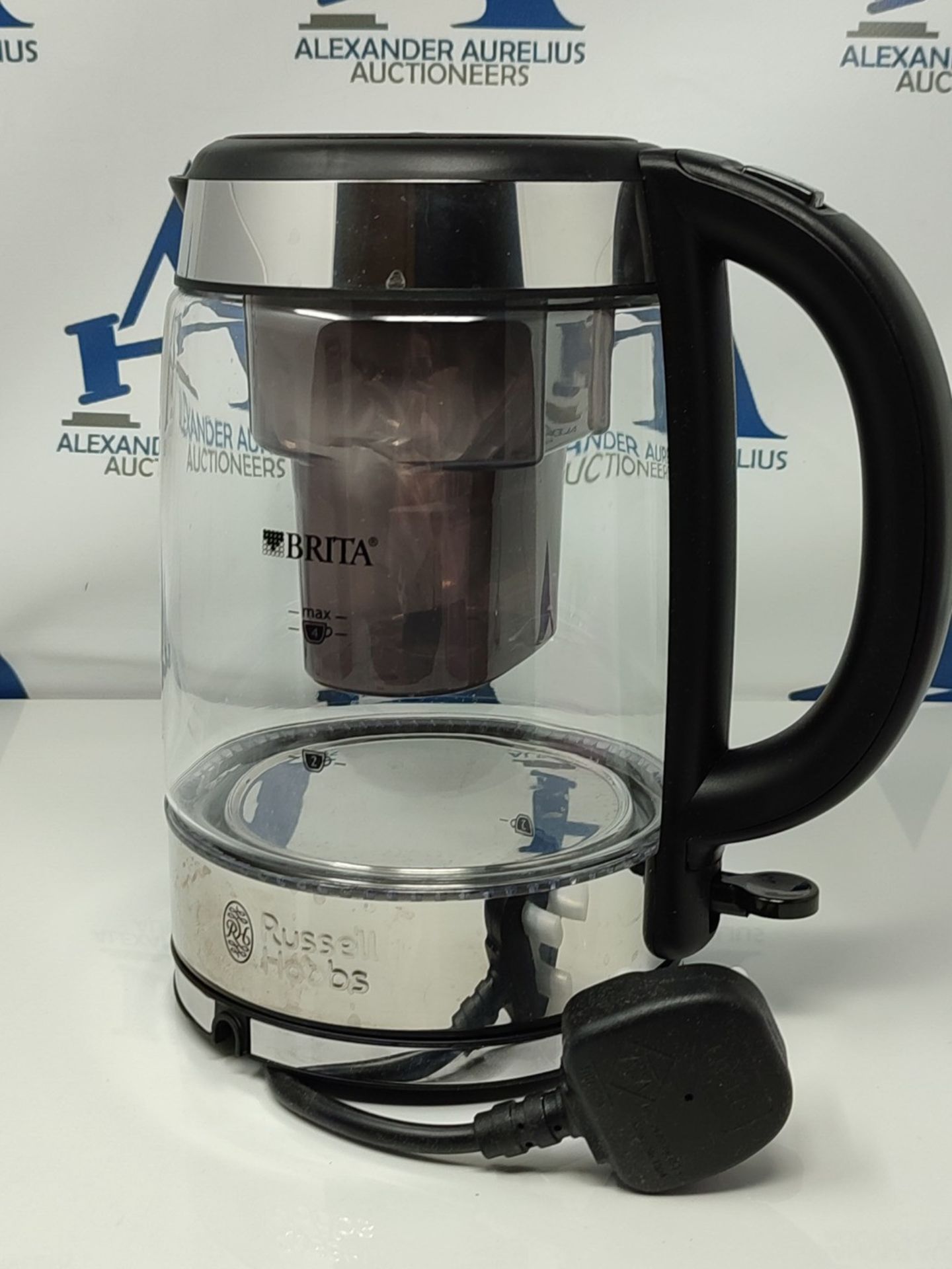 RRP £50.00 Russell Hobbs 20760-10 Brita Purity Glass Kettle, Filter Kettle with Brita Maxtra+ Car - Image 2 of 2