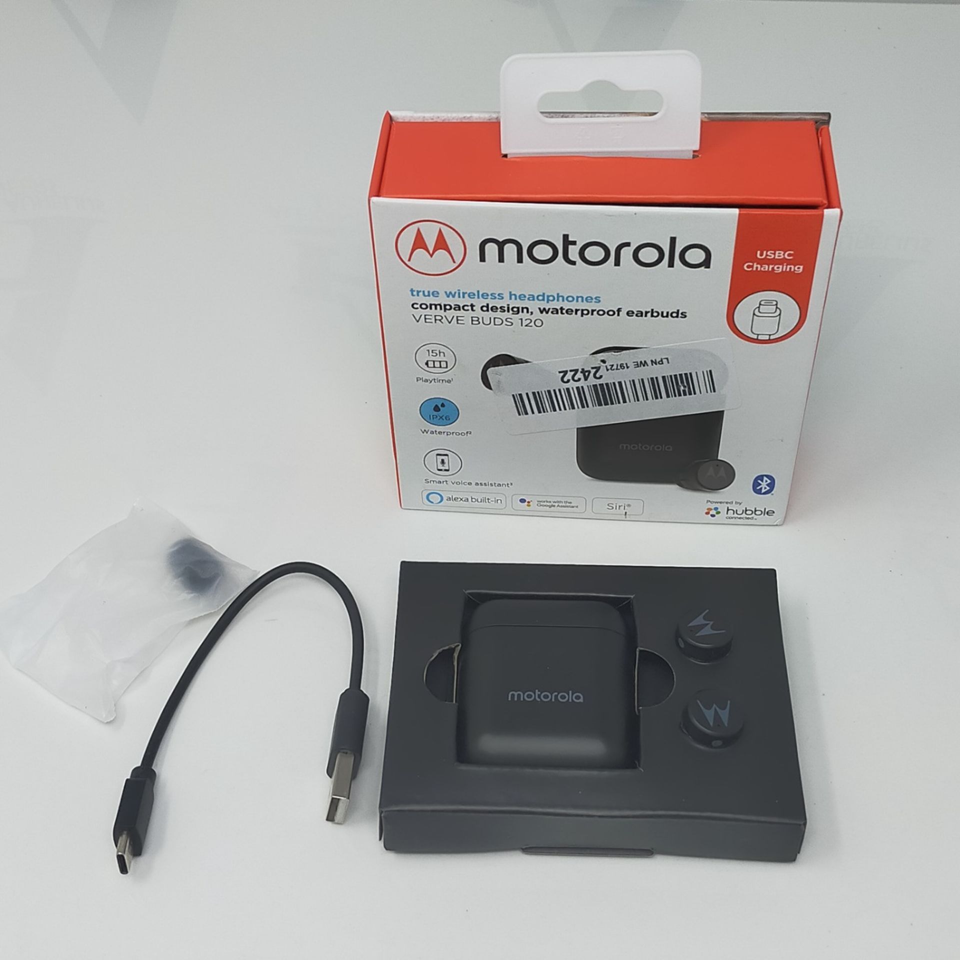 Motorola VerveBuds 120 - Bluetooth in Ear True Wireless Headphones - Portable, Wireles - Image 2 of 2