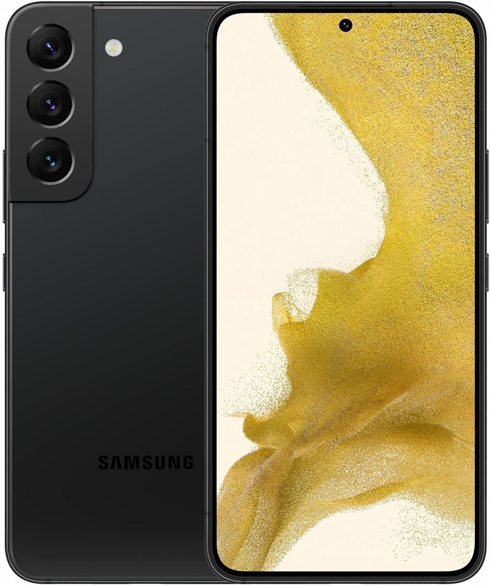 RRP £483.00 Samsung Galaxy S22 5G 256GB, Phantom Black Unlocked Smartphone (Renewed)