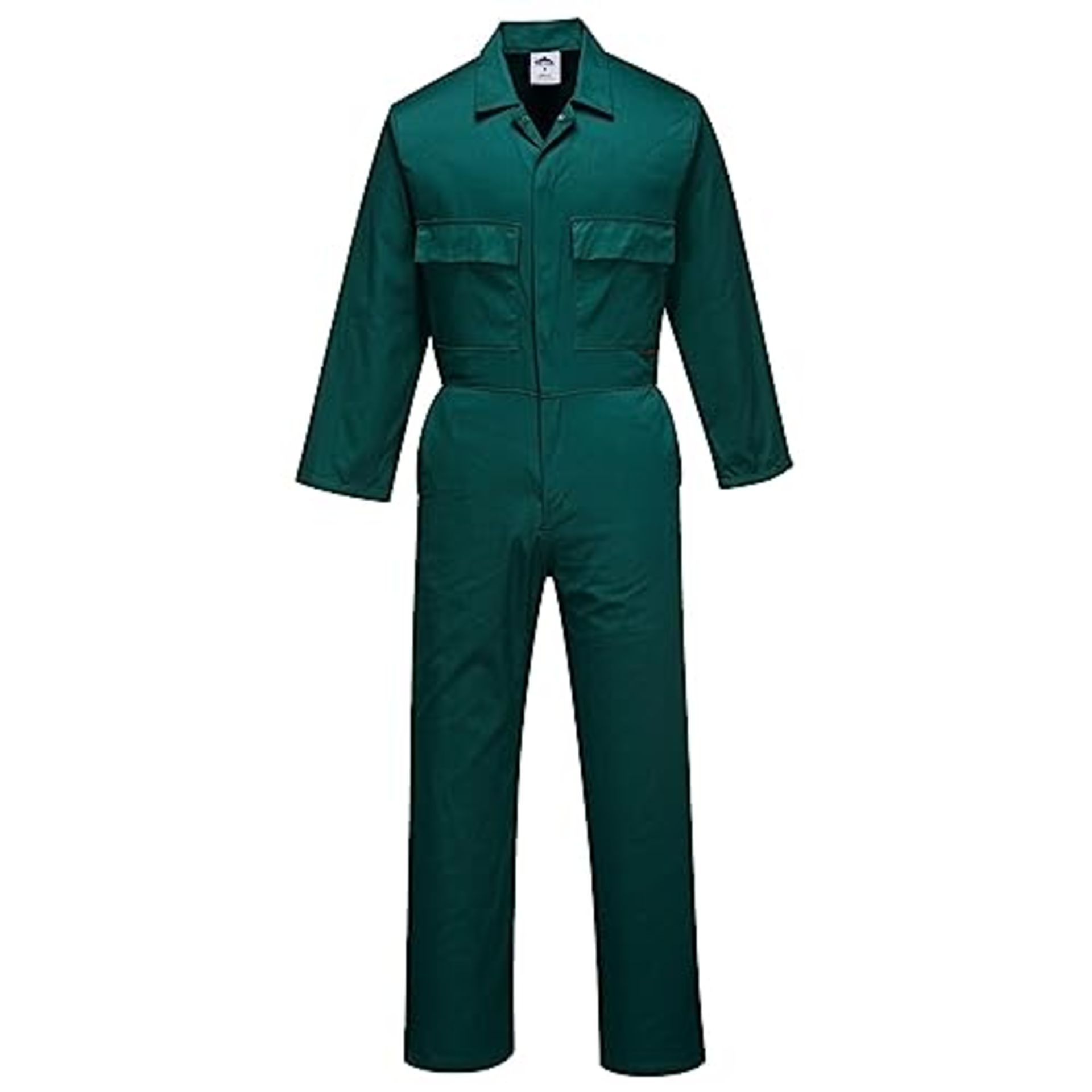 Portwest S999 Men's Euro Workwear Polycotton Coverall Boiler Suit Overalls Bottle Gree