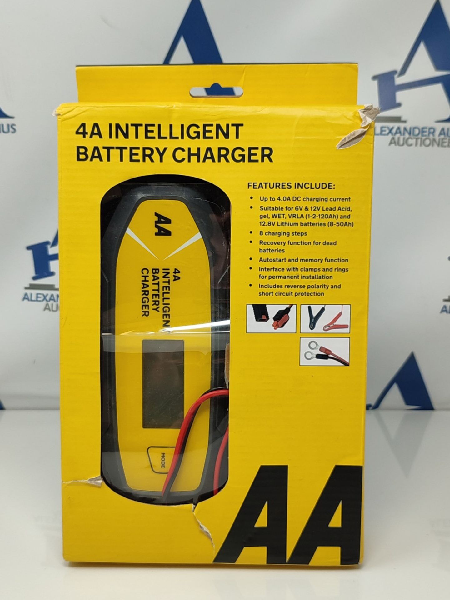 AA AA0725 4A Intelligent Car Battery Charger - LCD,8 Stage, Recover Dead Battery,Up To - Image 2 of 3