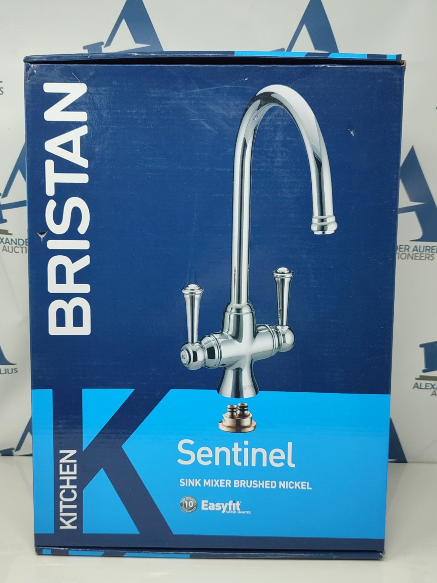 RRP £185.00 Bristan ST SNK EF BN Sentinel Easyfit Kitchen Sink Mixer Tap with Swivel Spout, Brushe