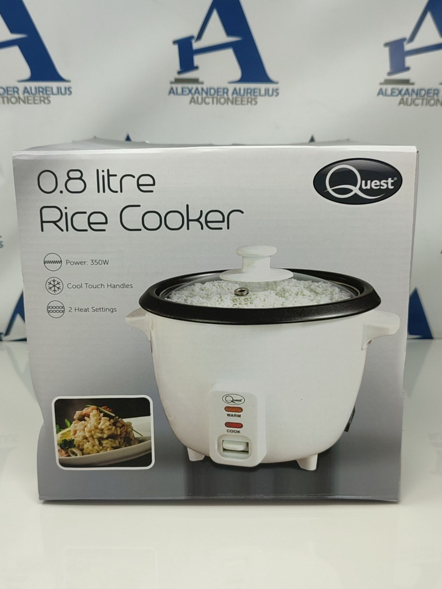 Quest 35530 0.8L Rice Cooker / Non-Stick Removable Bowl / Keep Warm Functionality / 35 - Image 2 of 3