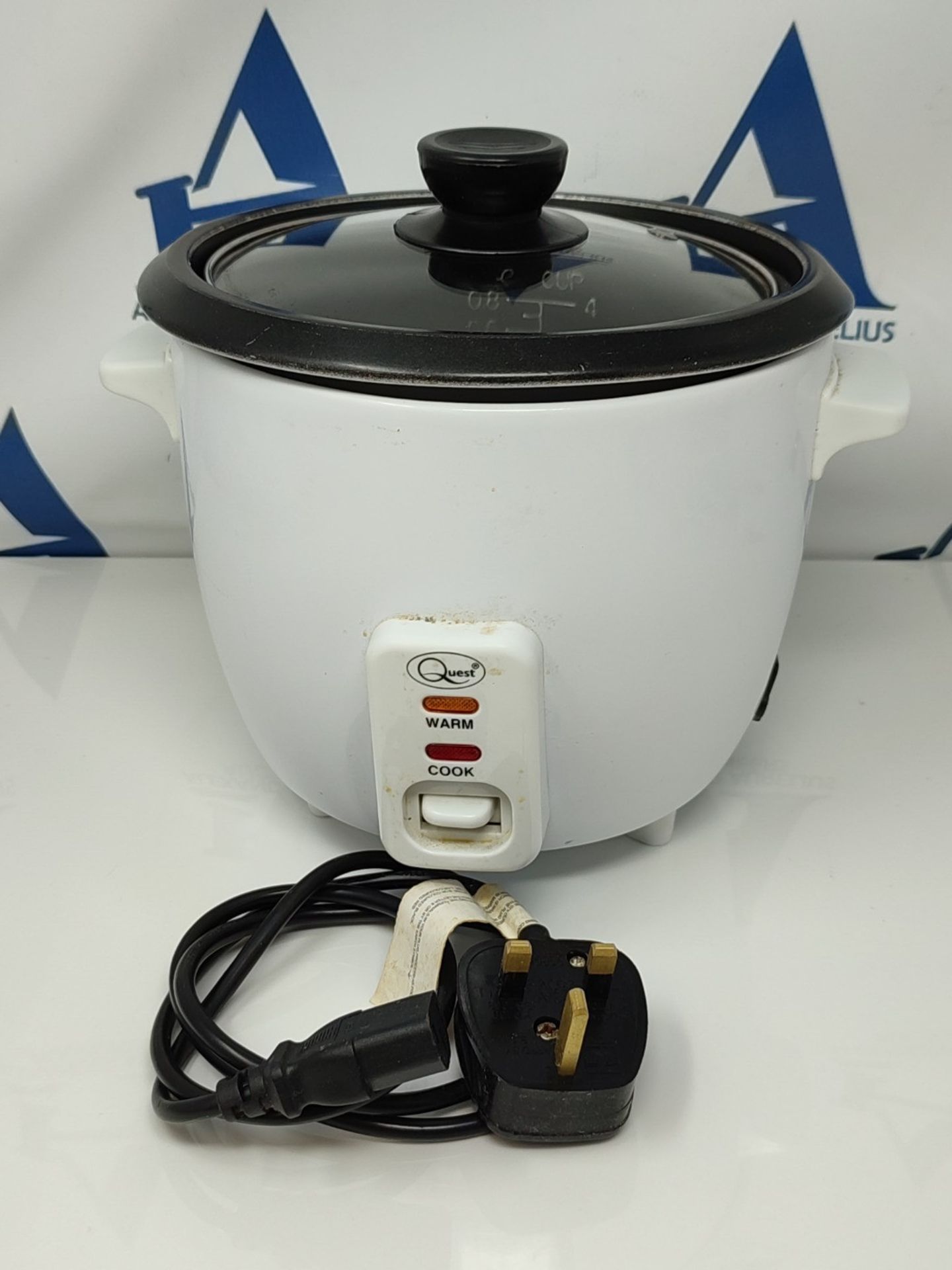 Quest 35530 0.8L Rice Cooker / Non-Stick Removable Bowl / Keep Warm Functionality / 35 - Image 3 of 3