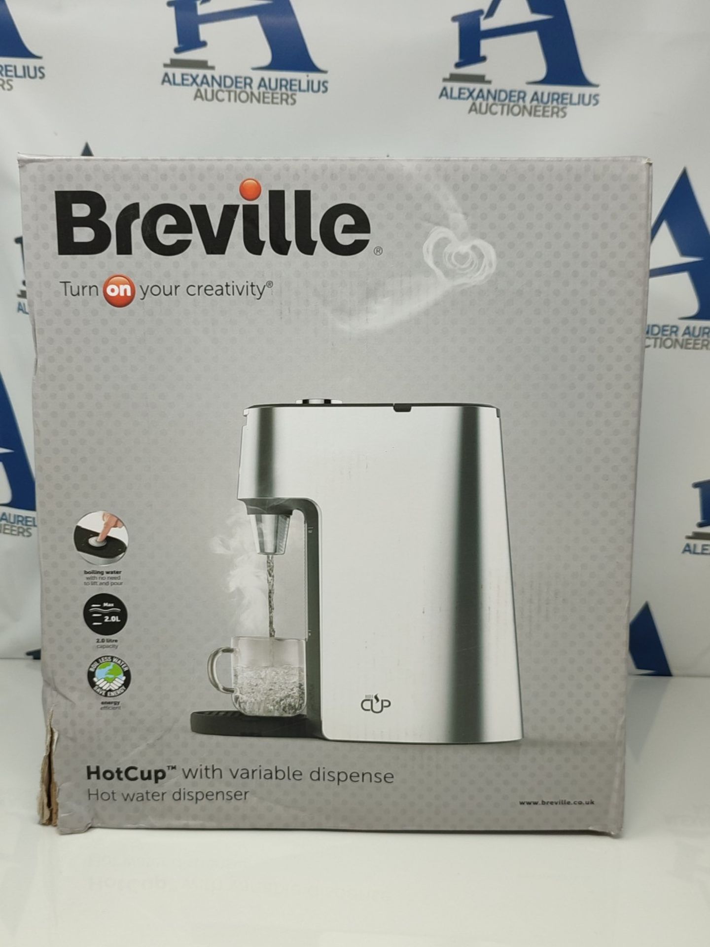 RRP £59.00 Breville HotCup Hot Water Dispenser | 3 kW Fast Boil | Variable Dispense and Height Ad - Image 2 of 3