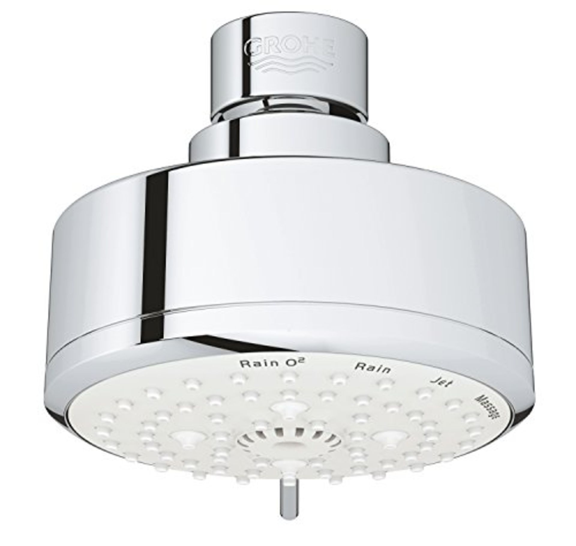 RRP £60.00 GROHE 27591001 4 Sprays Tempesta Cosmopolitan 100 Head Shower, Chrome