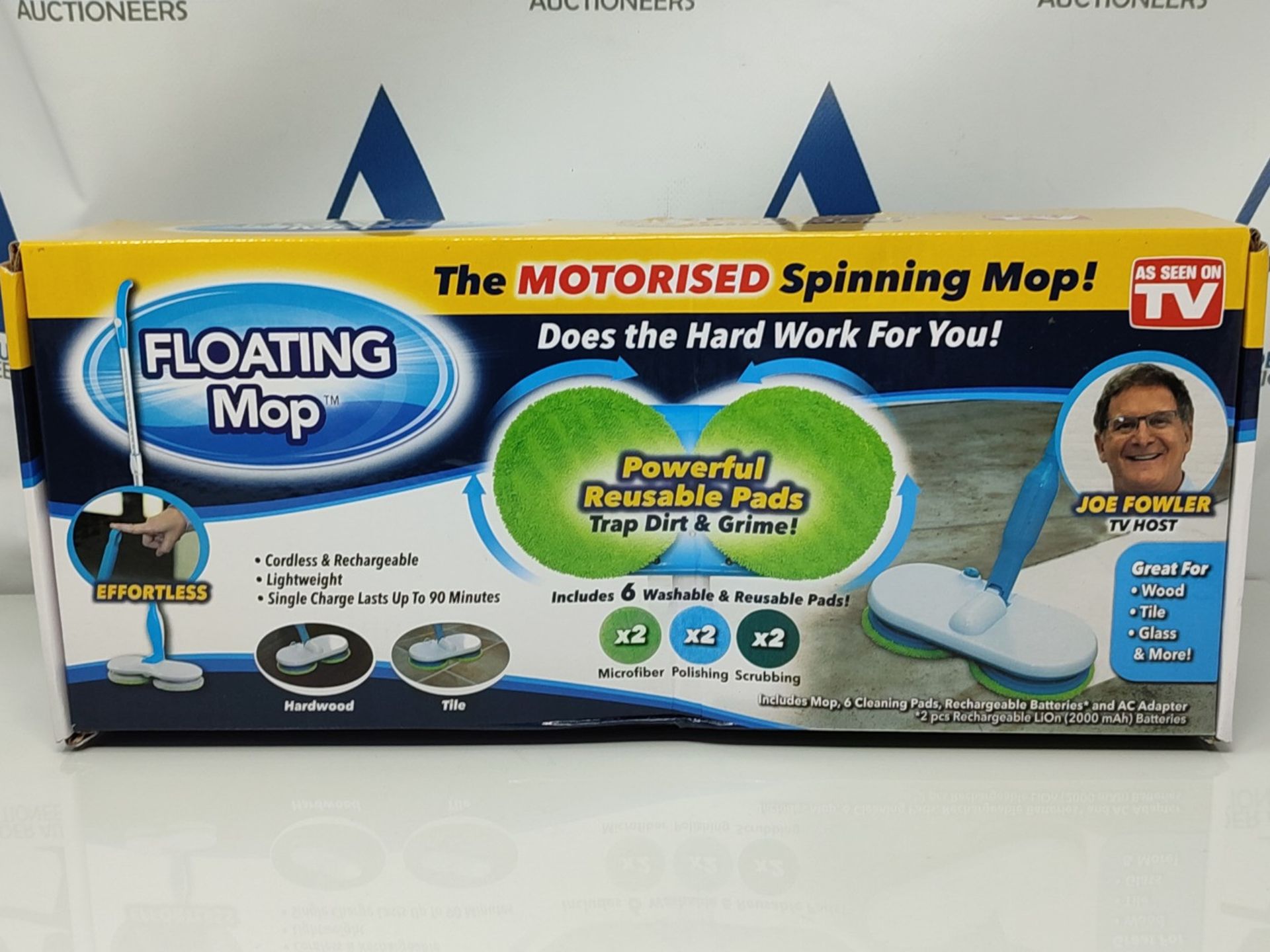 High Street TV Floating Mop - Motorised Cordless & Rechargeable - Spinning Mop - Inclu - Image 2 of 3