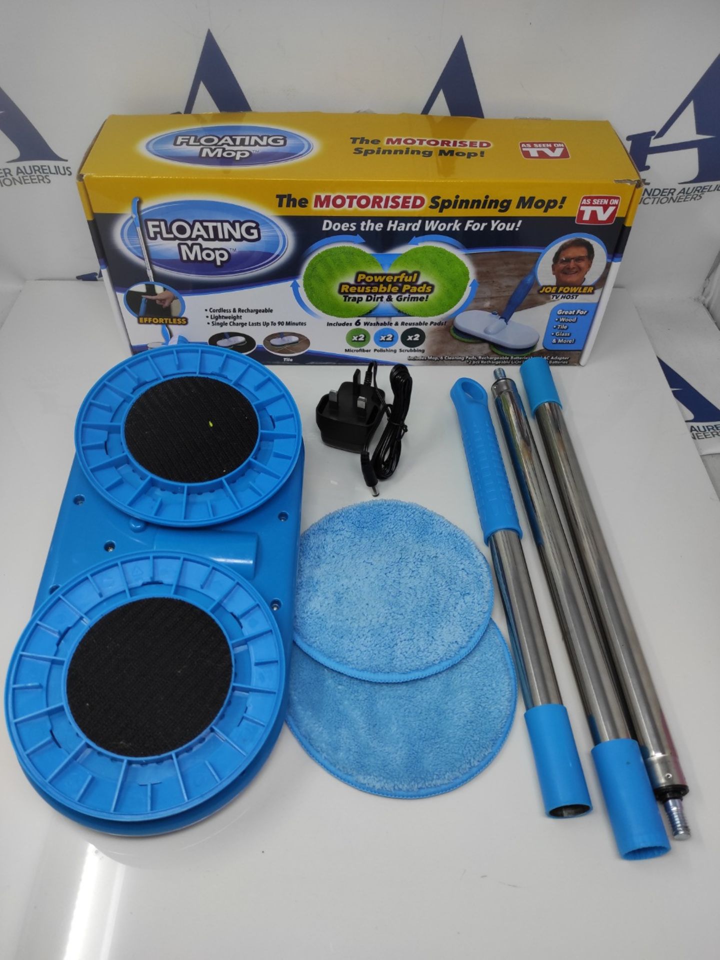 High Street TV Floating Mop - Motorised Cordless & Rechargeable - Spinning Mop - Inclu - Image 2 of 2