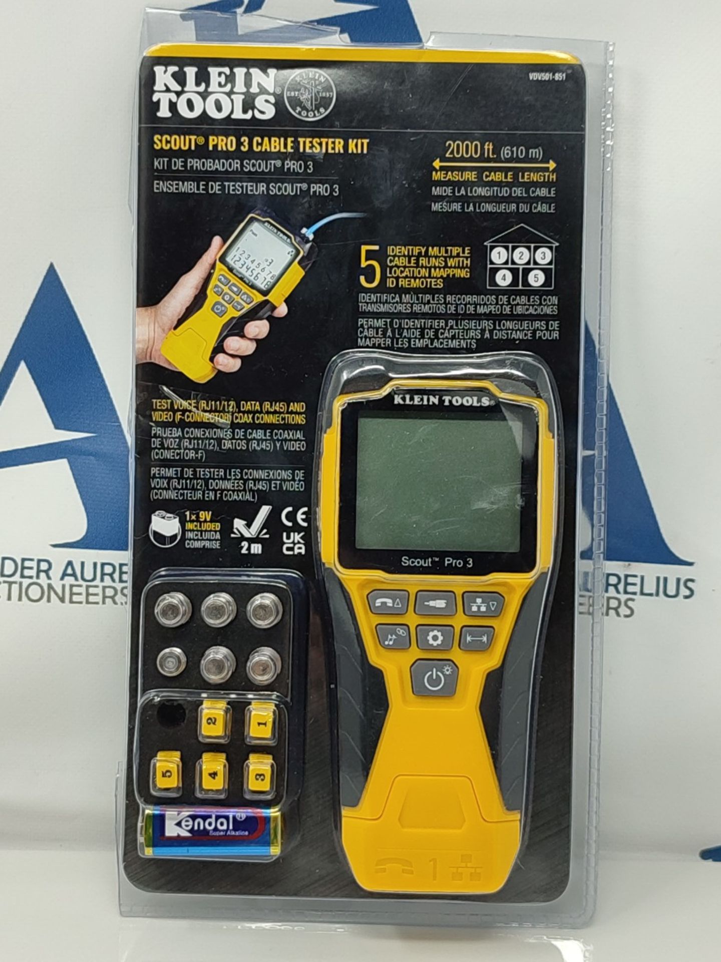 RRP £127.00 KLEIN TOOLS VDV501-851 Scout Pro 3 Cable Tester - Image 2 of 3