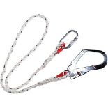 Portwest Single Restraint Lanyard, Size: One Size, Colour: White, FP21WHR