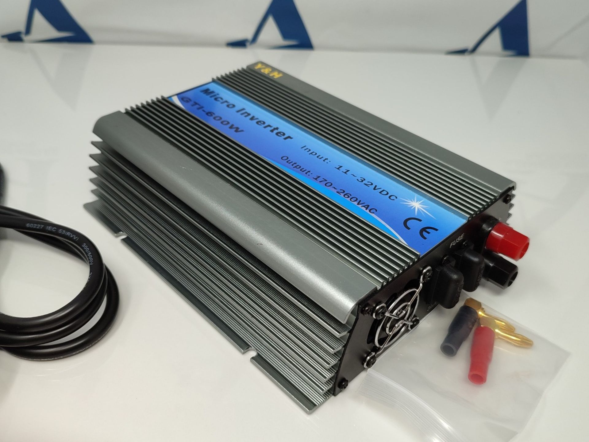 RRP £67.00 Y&H 600W Grid Tie Inverter Stackable DC10.5-28V Input AC230V MPPT Pure Sine Wave Micro - Image 2 of 2