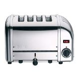RRP £169.00 Dualit Classic 4 Slice Vario Toaster - Stainless steel, hand built in the UK - Replace