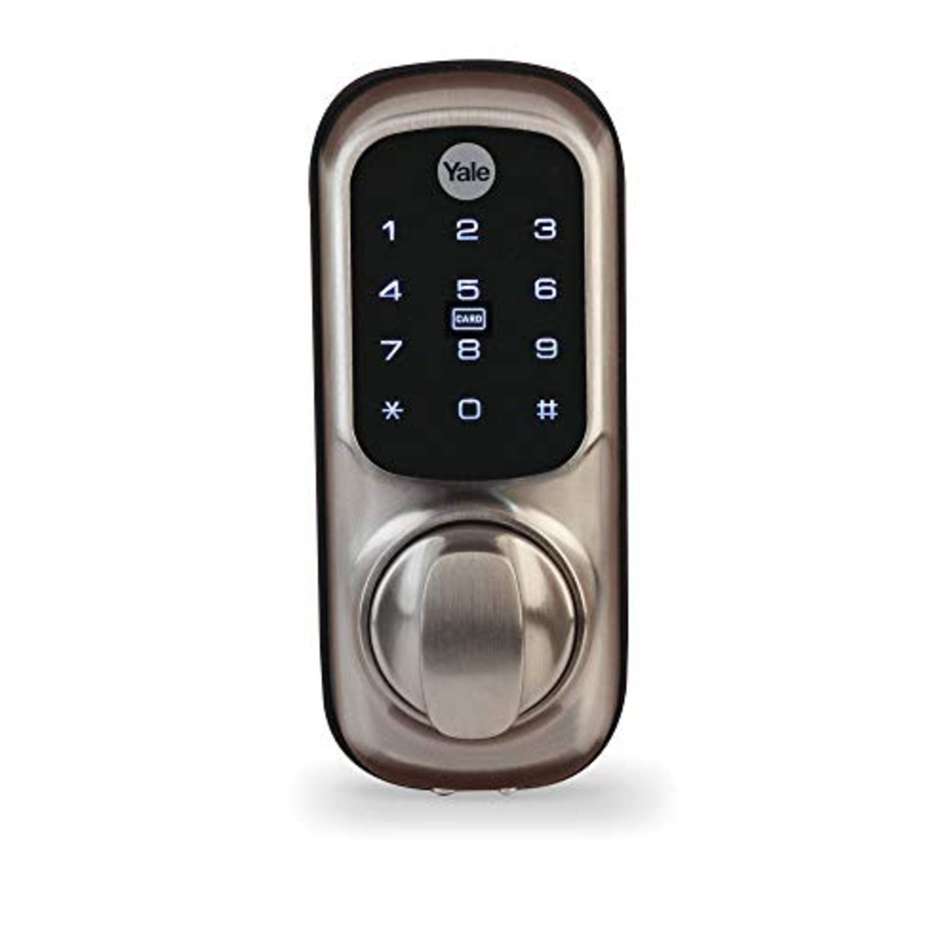 RRP £74.00 Yale Keyless Connected Door Lock - Satin Nickel - No Key Needed, Lock/Unlock with PIN
