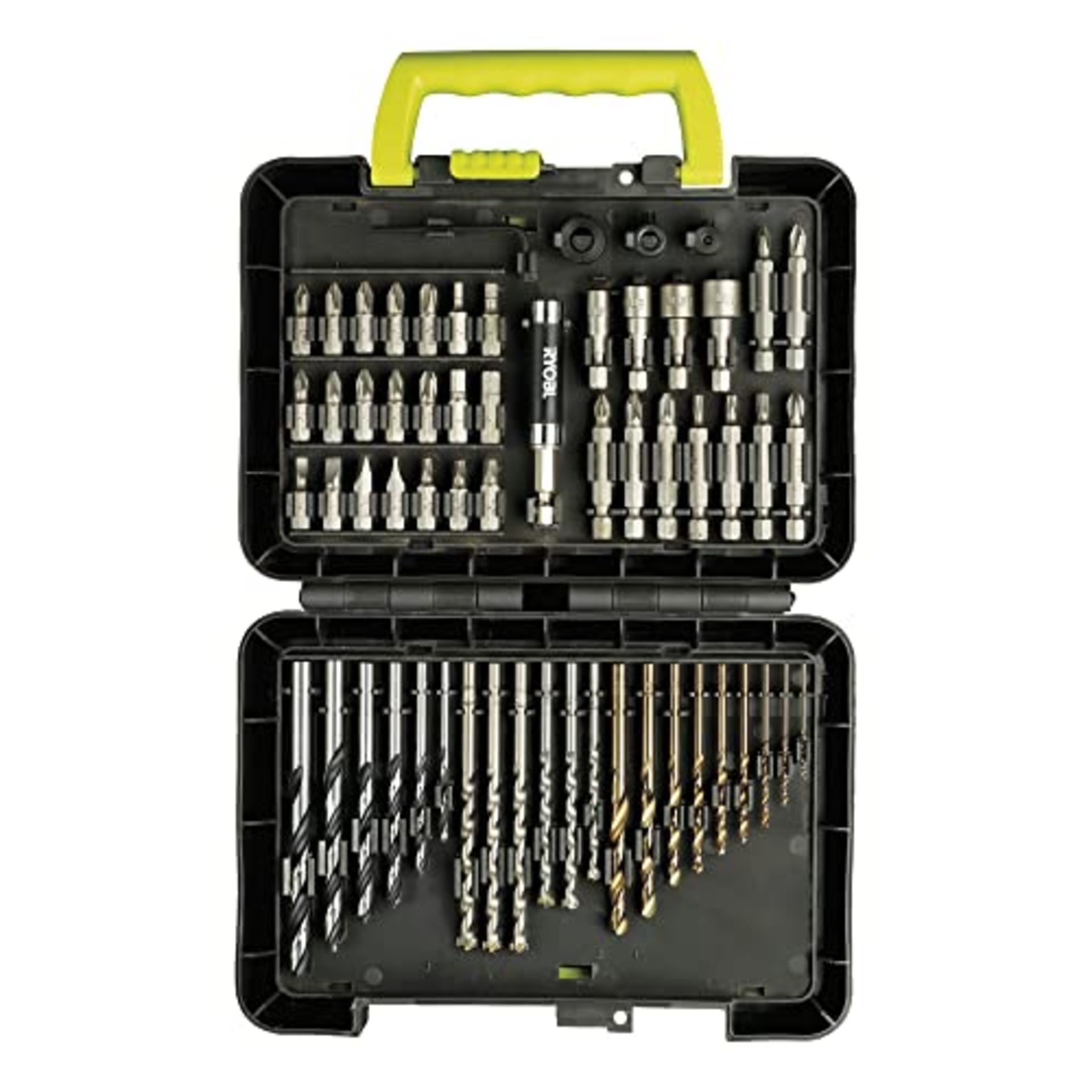 Ryobi bit and Drill Set 60 Pieces RAK60DDF (Accessory Set for Drilling and screwing)