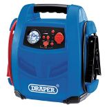 RRP £81.00 Draper 70553 12V Power Pack Jump Starter, Vehicle Rescue, Built in 12v Compressor, 800