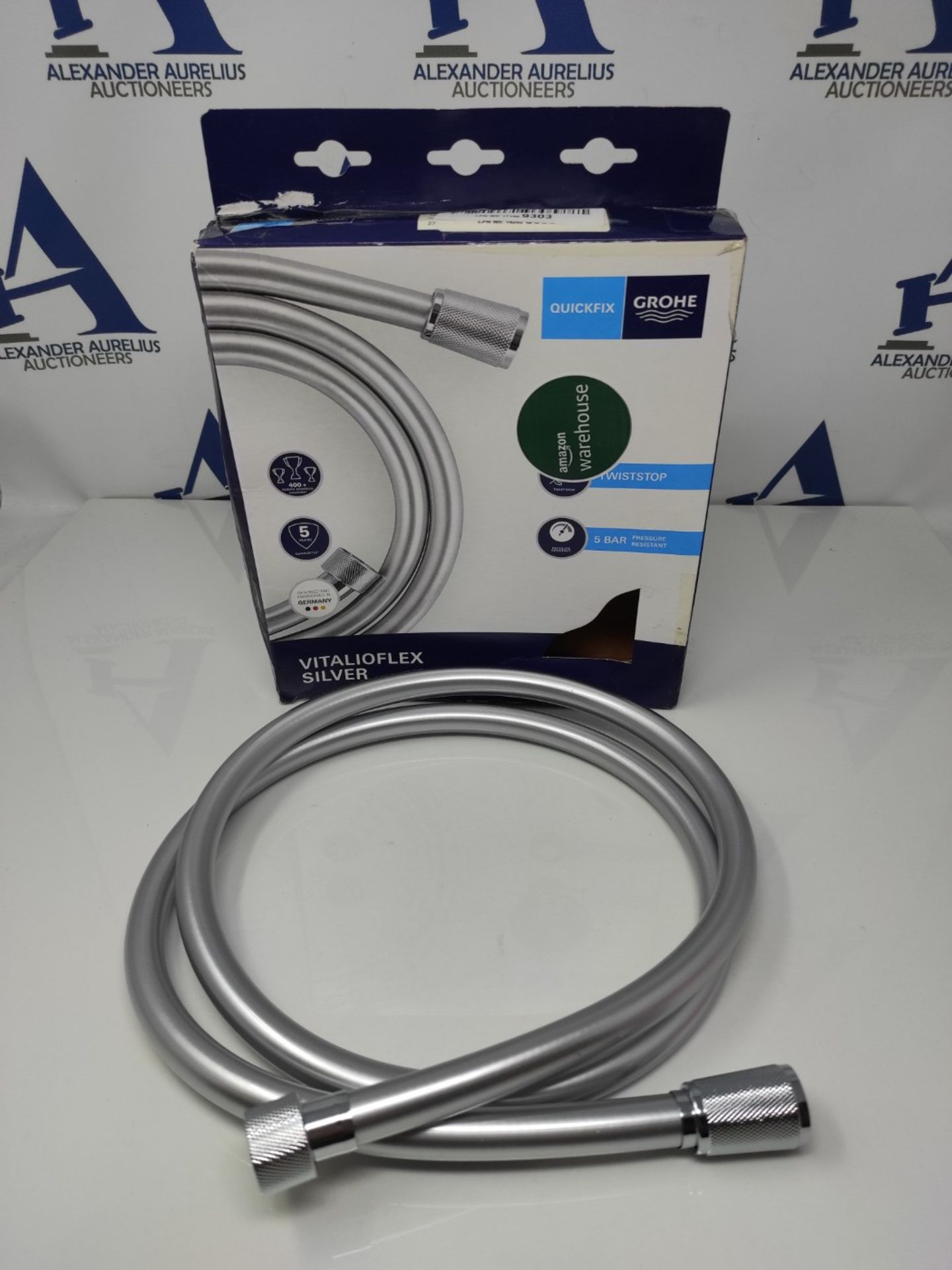 GROHE VitalioFlex - Twist-Free Silver Shower Hose 1500mm (Pressure Resistance Up To 5 - Image 2 of 2