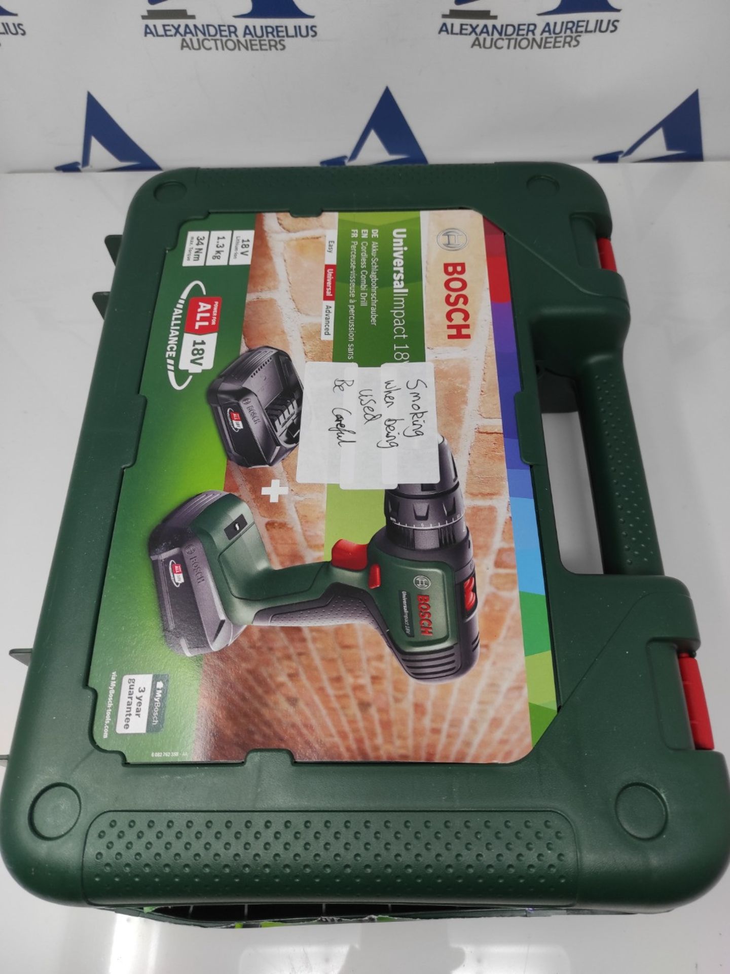 RRP £80.00 Bosch Home and Garden Cordless Combi Drill UniversalImpact 18V, 20 torque settings, ma - Image 2 of 3
