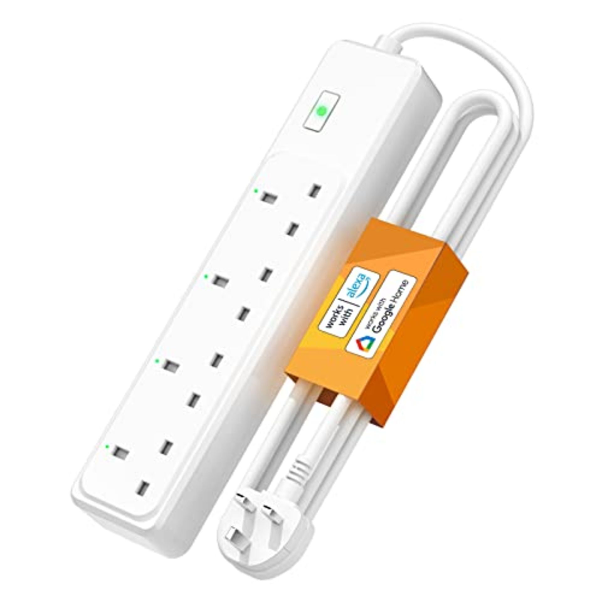 Smart Power Strip WiFi Plug - Smart Outlets Smart Extension Lead 1.8m with 4 AC Outlet