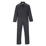 Portwest C813 Men's Liverpool Lightweight Safety Coverall Boiler Suit Overalls Black,