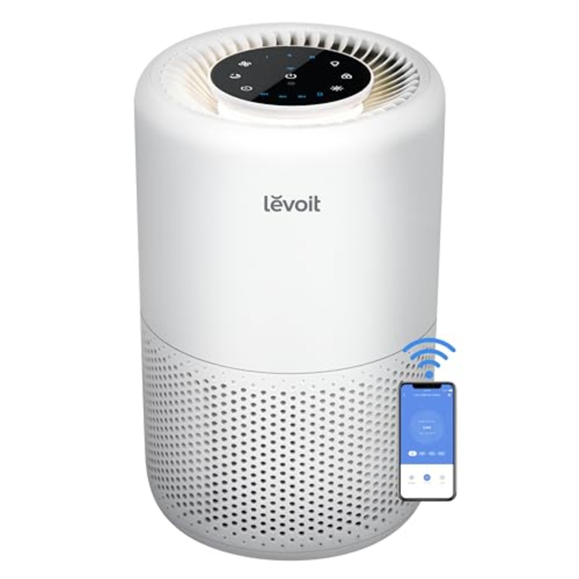 RRP £99.00 LEVOIT Smart WiFi Air Purifier for Home, Alexa Enabled H13 HEPA Filter, CADR 170m³/h,