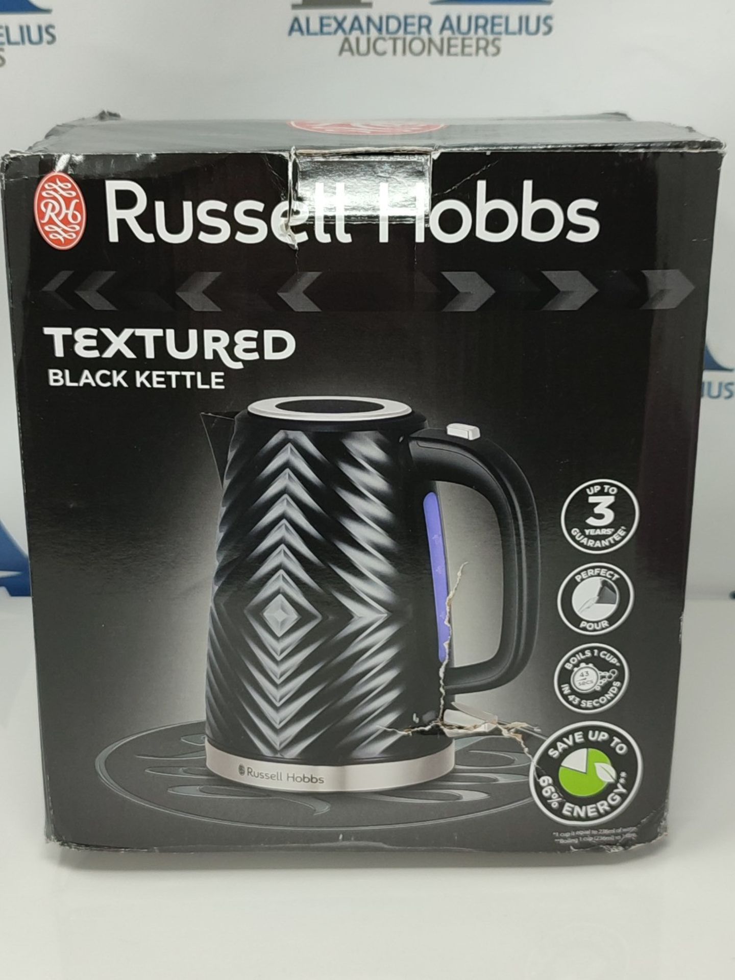 Russell Hobbs 26384 Textured Electric Kettle, Textured Fast Boil Energy Efficient Cord - Image 2 of 3
