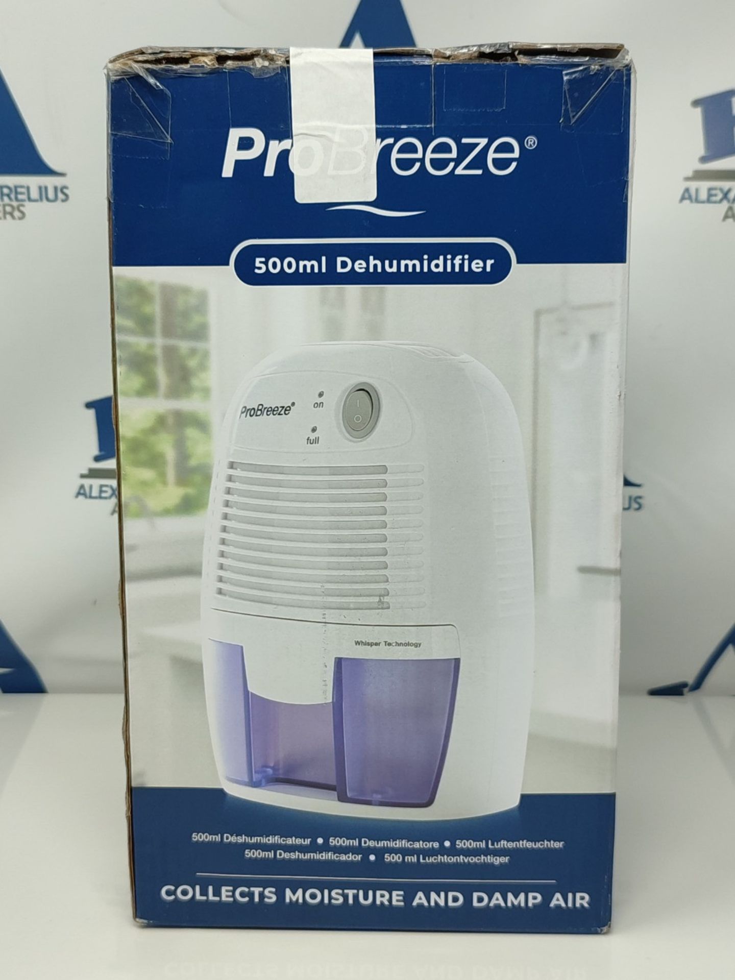 Pro Breeze Dehumidifier 500ml Compact and Portable Mini Air Dehumidifier for Damp, Mou - Image 2 of 2