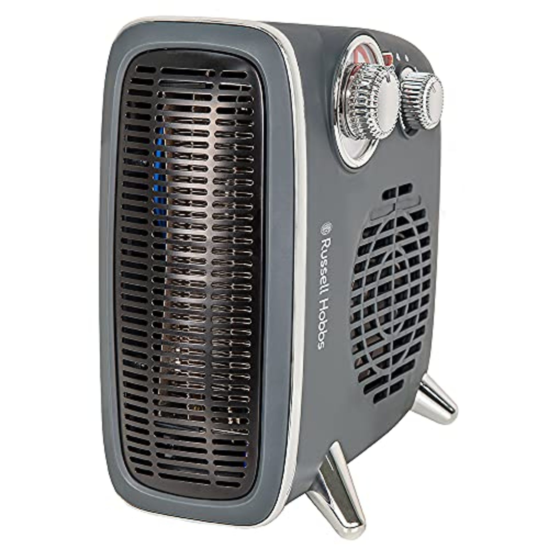 Russell Hobbs 1800W/1.8KW Electric Heater, Retro Horizontal/Vertical Fan Heater in Gre - Image 2 of 2