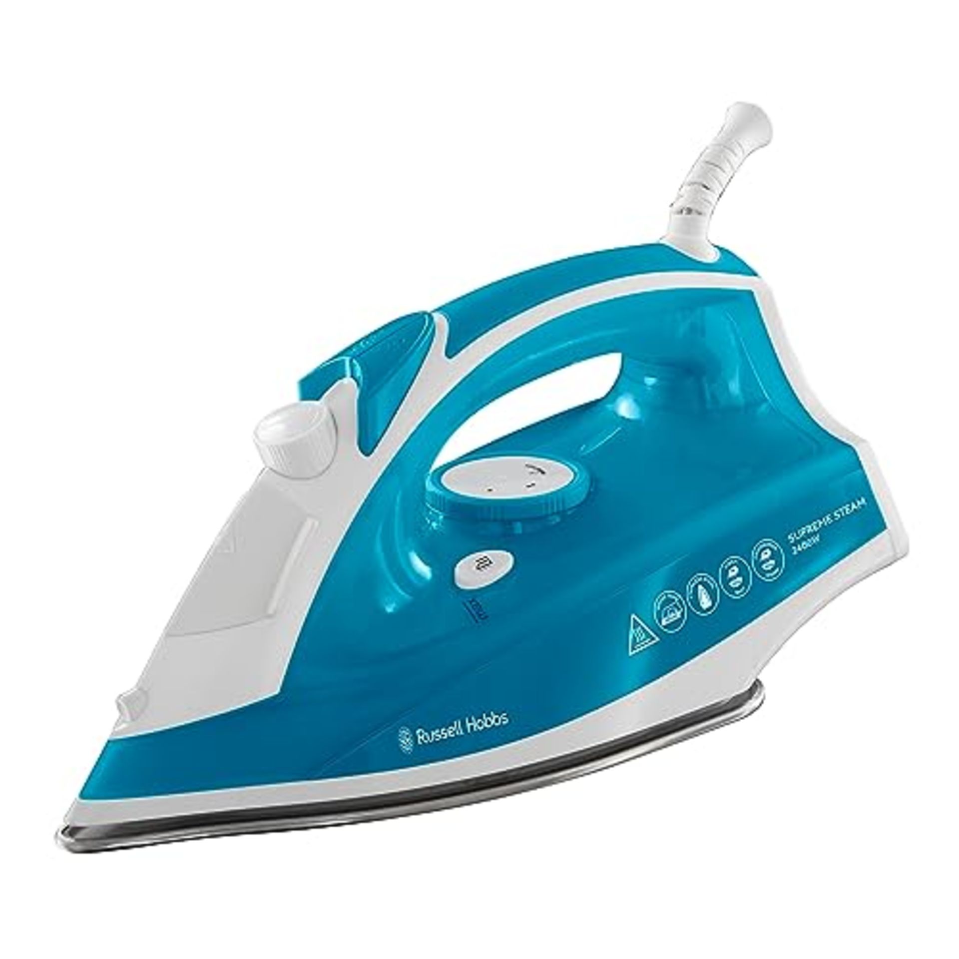 Russell Hobbs Supreme Steam Traditional Iron 23061, 2400 W, White/Blue - Image 2 of 2