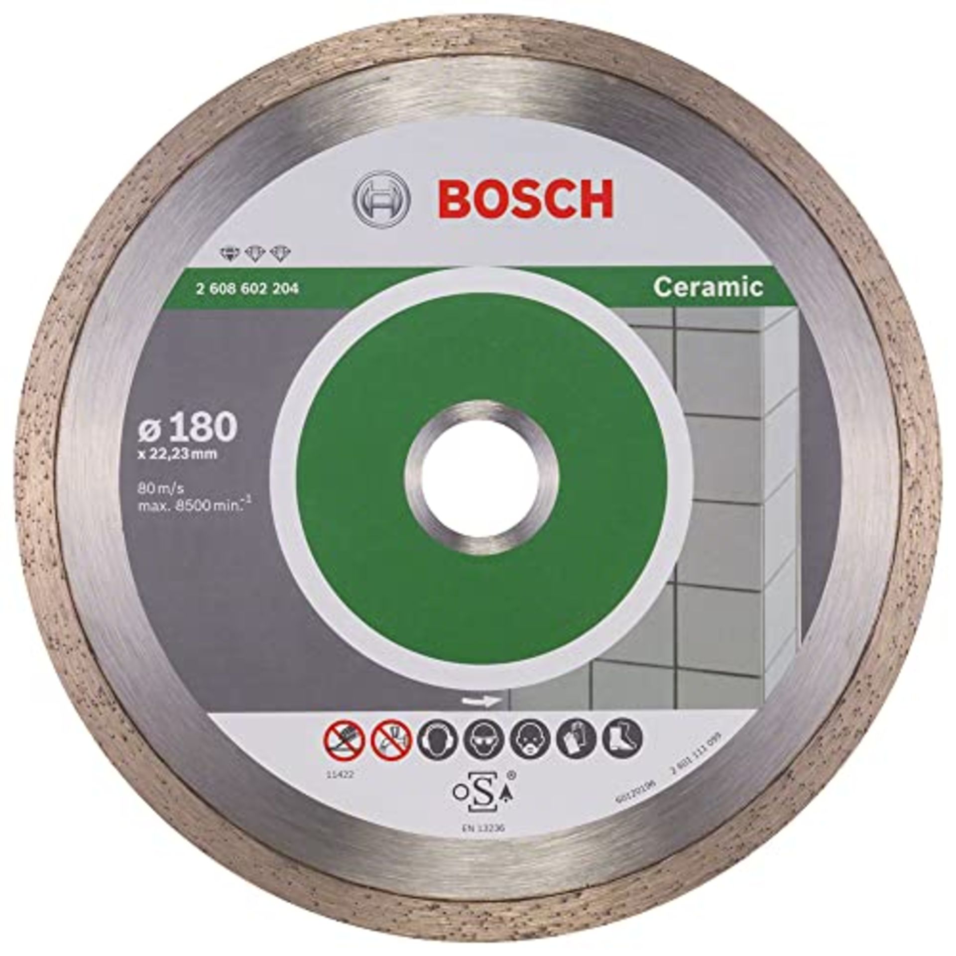 Bosch Accessories 1x Diamond Cutting Disc Standard for Ceramic (for Stone, Tile, Ceram - Image 2 of 2