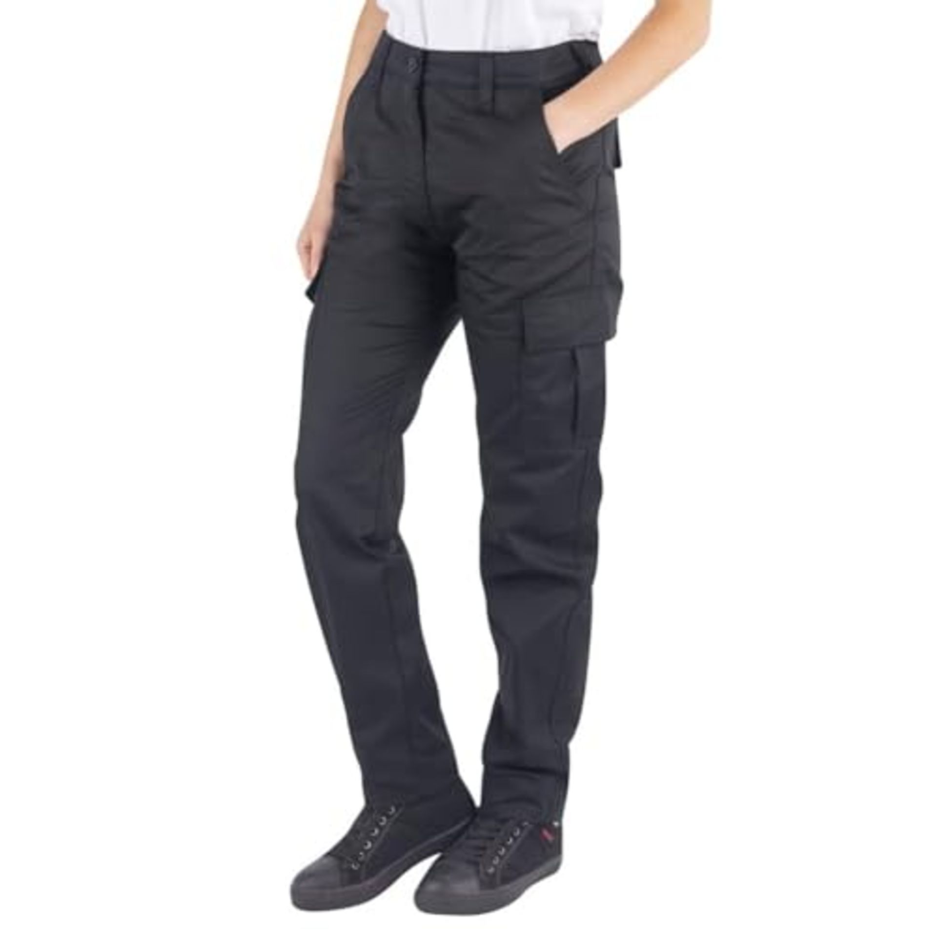 Lee Cooper Ladies Heavy Duty Easy Care Multi Pocket Work Safety Classic Cargo Pants Tr - Image 2 of 2