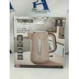 TOWER T10037PCLY Jug Kettle with Rapid Boil, 1.7 L, 3000W, Pink Clay