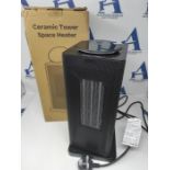 OMISOON Heater 2000W, ECO Electric Heater with 90°Oscillation, Thermostat, 24H Timer,