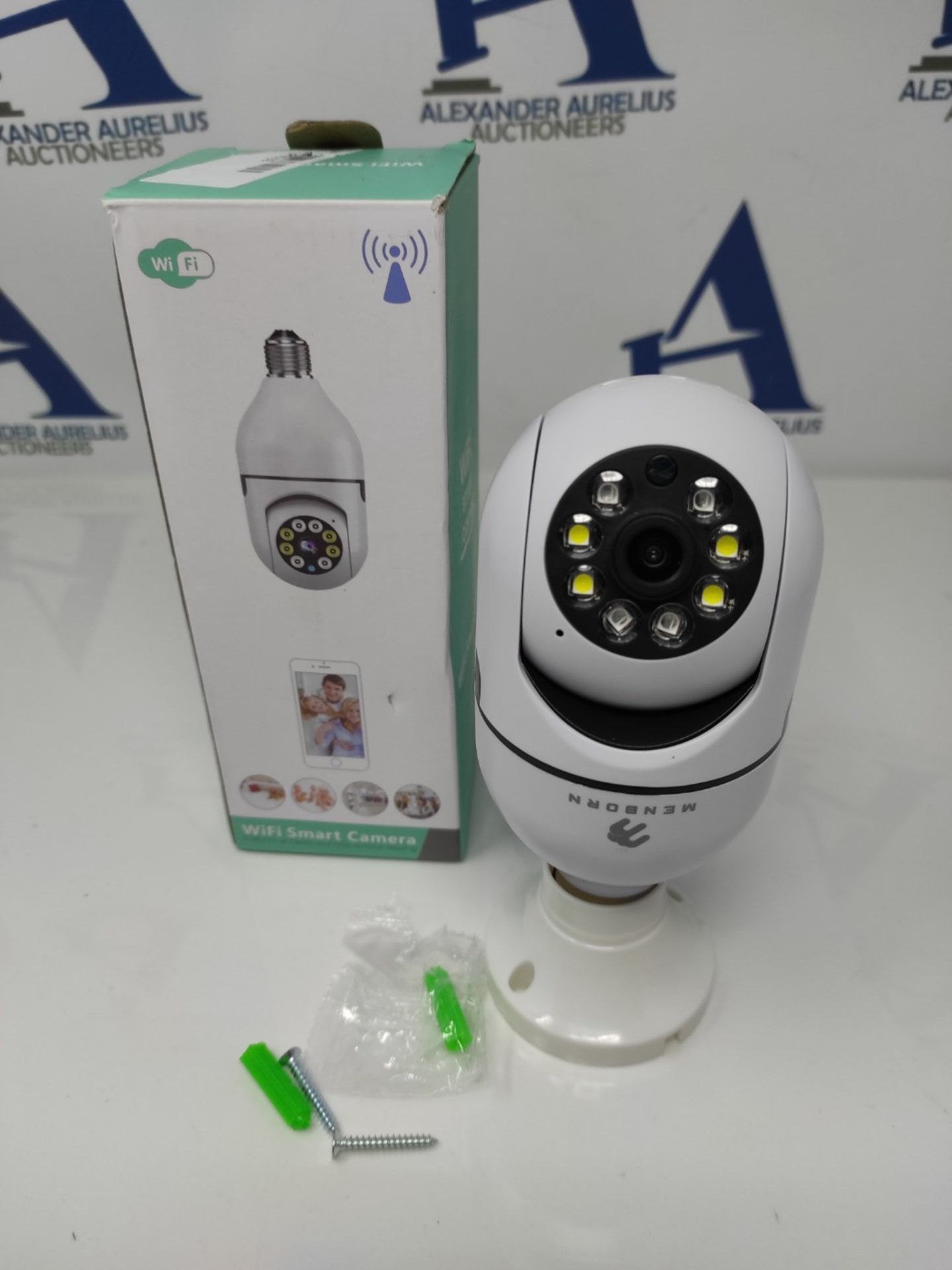 4MP Light Bulb Security Camera, 2.4GHz WiFi 2K Wireless Cameras, 355 Degree View Bulb