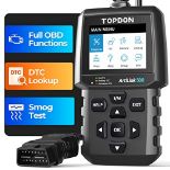 RRP £53.00 TOPDON AL500 OBD2 Code Reader with Full OBD2 Functions, Universal Car Diagnostic Tool
