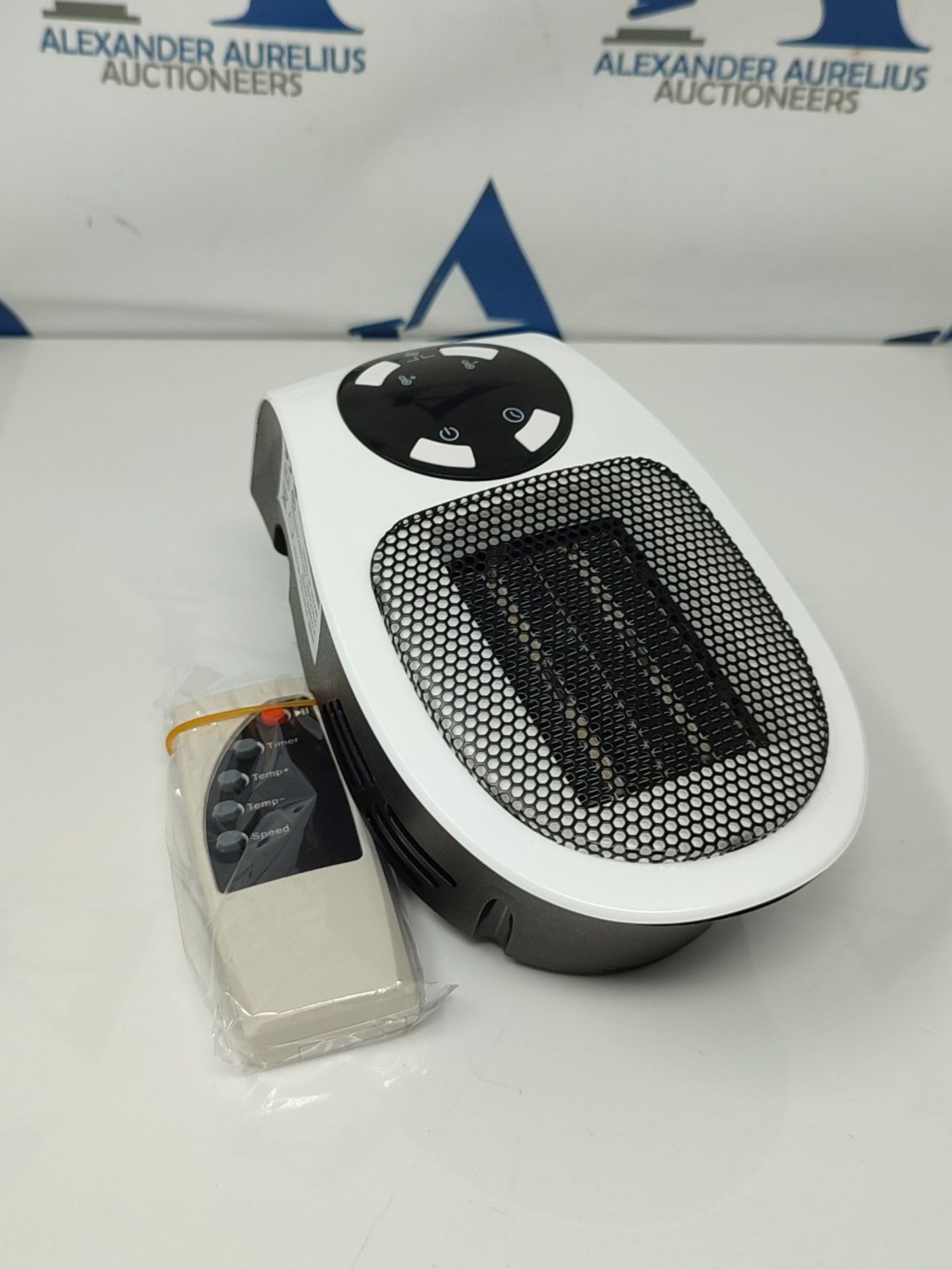 Plug in Heater 500W (White), 15p per Hour Running Cost, Ceramic Mini Portable Electric
