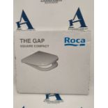 Roca A80173000B Supralit Seat & Cover, The Gap Square Compact, White