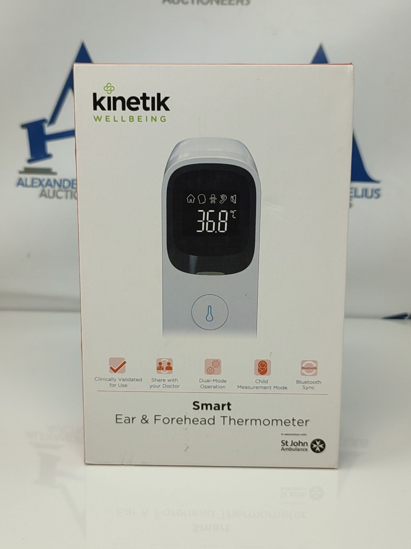 RRP £51.00 Kinetik Wellbeing Smart Ear and Non-Contact Thermometer  In Association with St Joh - Image 2 of 3