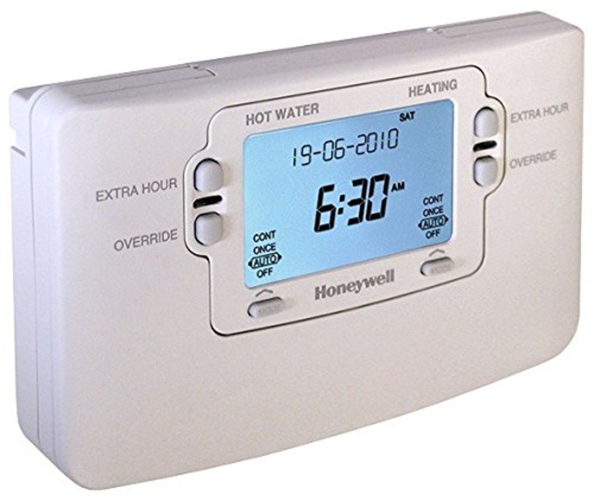 RRP £61.00 HONEYWELL ST9400C Thermostat Programmer. 7, 2-Channel, 3 on/Off per Day, 24 V, White,