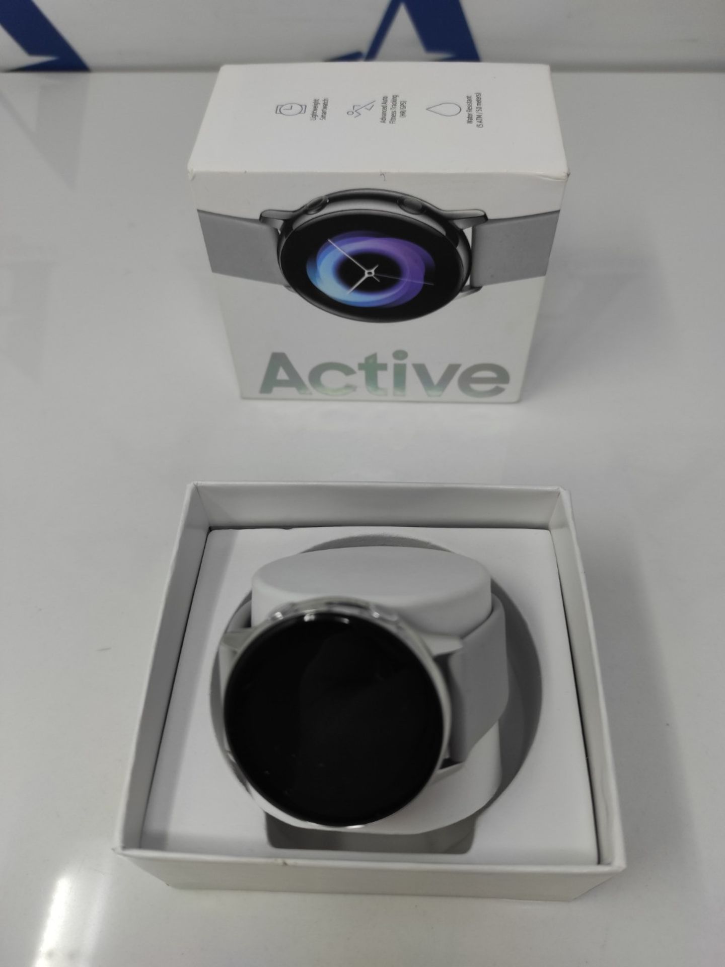 RRP £174.00 Samsung Galaxy Watch Active 40 mm - Silver (UK Version) - Image 2 of 2