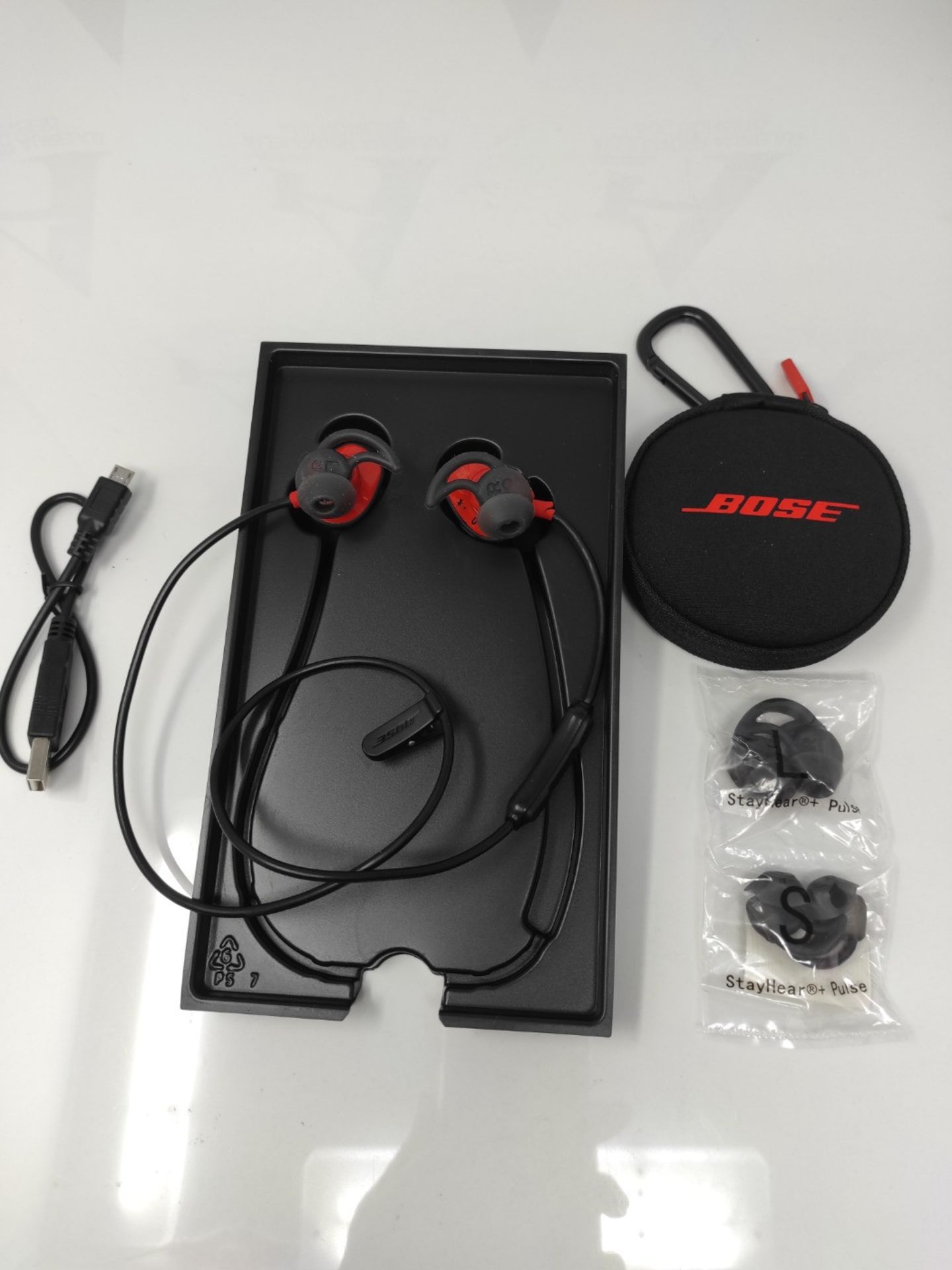 RRP £189.00 Bose SoundSport Pulse Wireless Bluetooth In-Ear Headphones with Built-In Heart Rate Se - Image 3 of 3